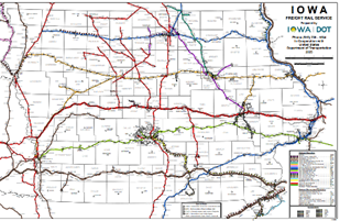 2025 Freight Rail Services Map 