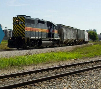 Train on track