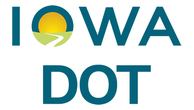 Iowa Department of Transportation's stacked logo (for space constraints)