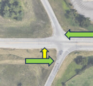 A permissive left turn
