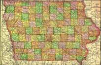 1895 State of Iowa historic map