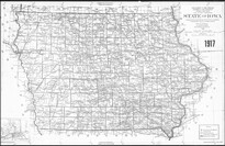 1917 State of Iowa map