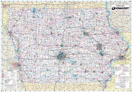 Iowa bicycle map