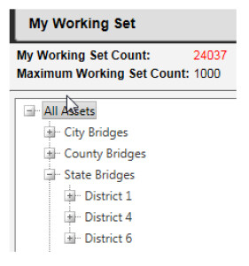 Managing Work sets screenshot