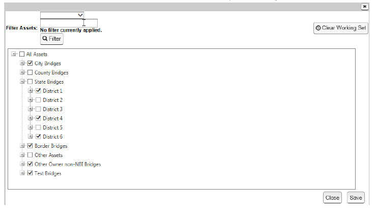 Managing Work Sets Screenshot