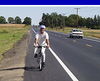 Paved shoulder