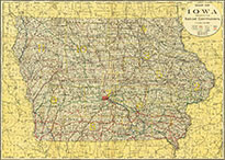 1902 Iowa railway map