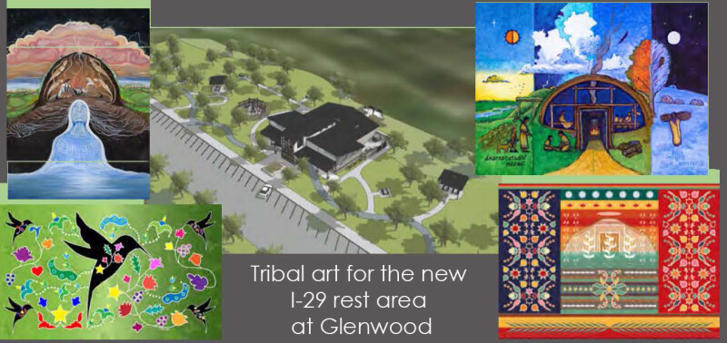 Collage of new art to be included in Glenwood rest area