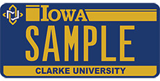 Clarke University Plate
