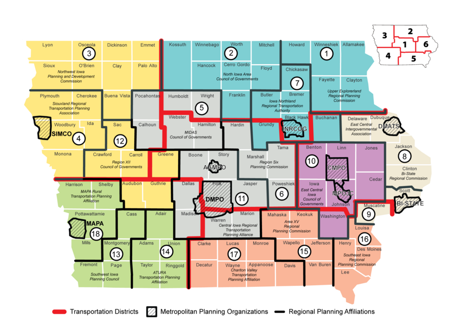 District Planners Map