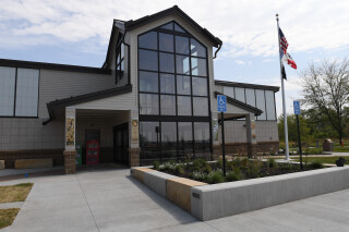 Exterior view of the Glenwood Rest Area front entrance