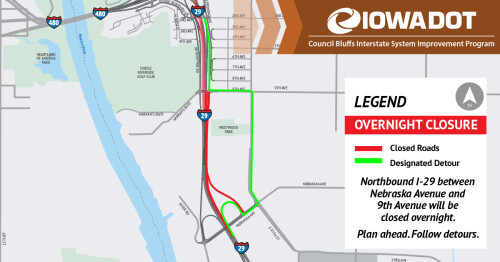 overnight route for august 13