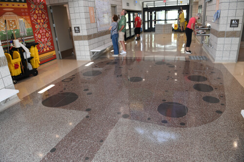 Inside of the Glenwood rest area.