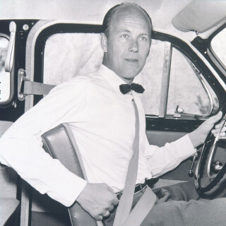 black and white photograph of Nils Bohlin