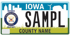 Retired Navy Plate