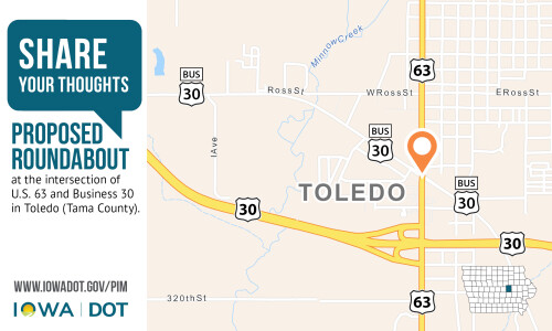 map of proposed roundabout