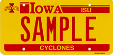 Iowa State University Plate