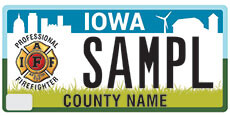 Professional Firefighter Plate