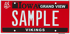 Grand View University Plate