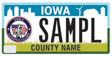 Iowa National Guard Plate
