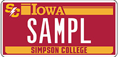 Simpson College Plate