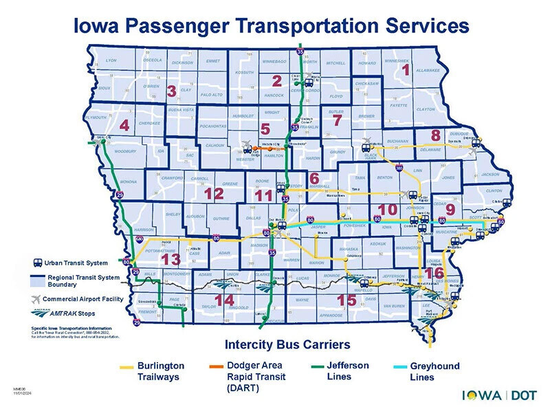 Intercity Bus Route Map