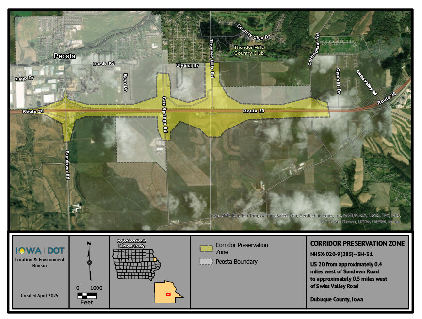 Peosta Corridor Preservation Zone