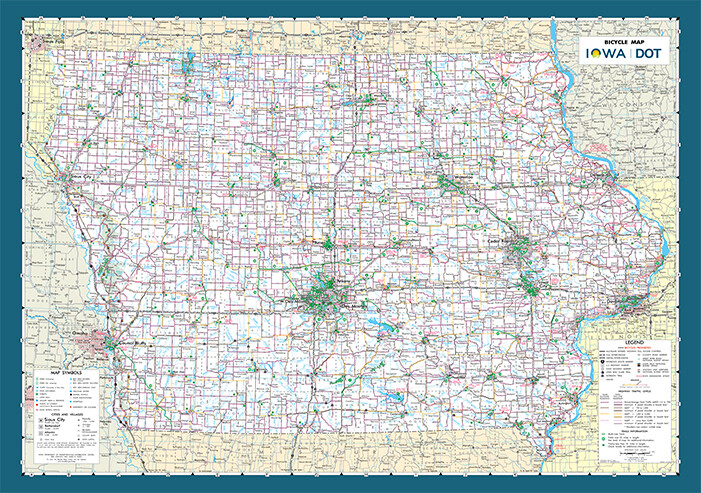 Iowa bicycle map