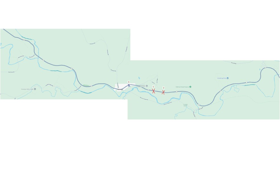 Iowa 3 detour map