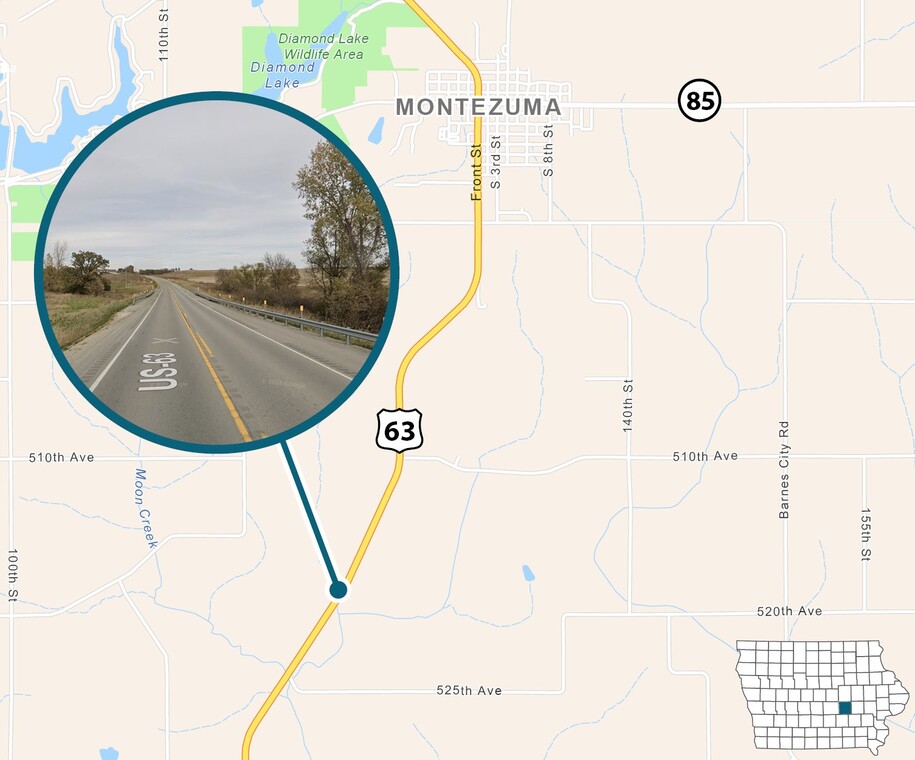 Map of project area as described in text.