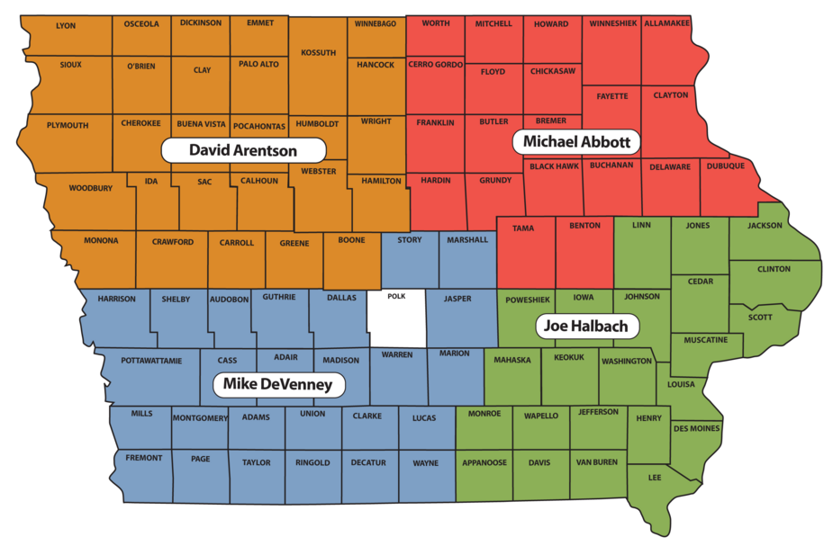 TraCS contacts map