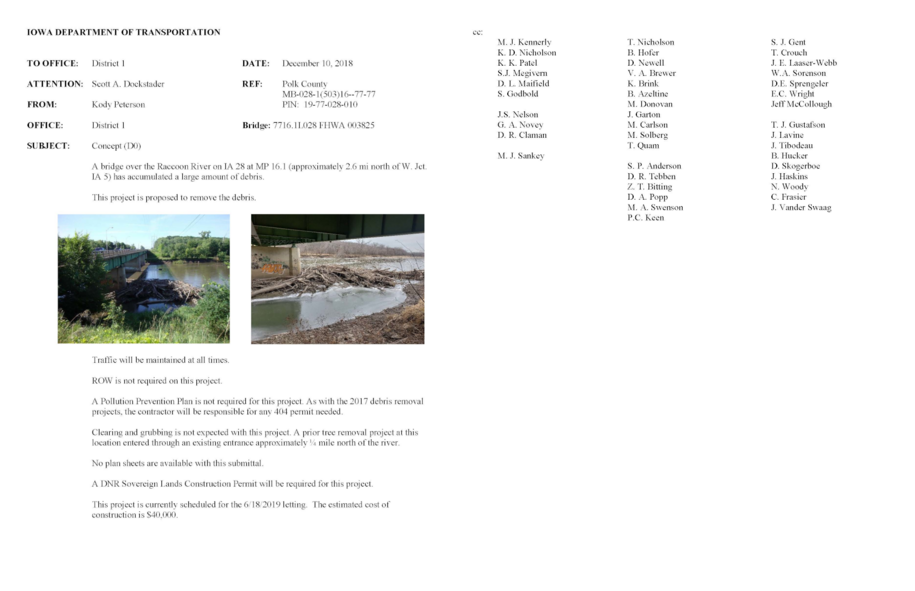 Sample concept for flood debris removal plan