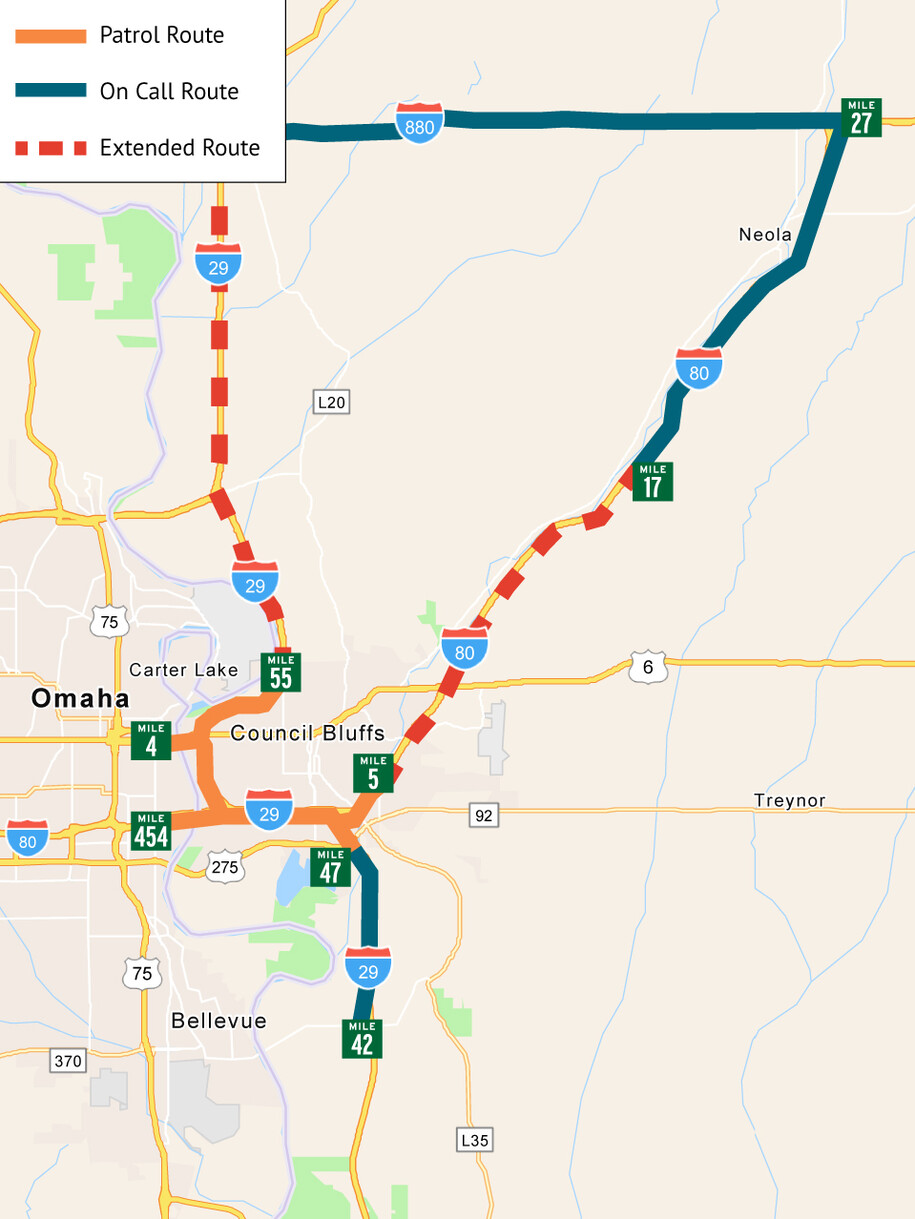 Council Bluffs Region Map