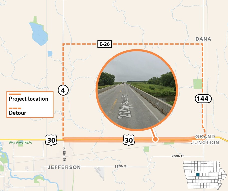 Map of project area as described in text.