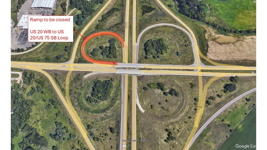 US 20 WB to US20/US75 SB Loop