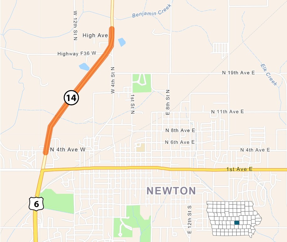 Map of project area as described in text.