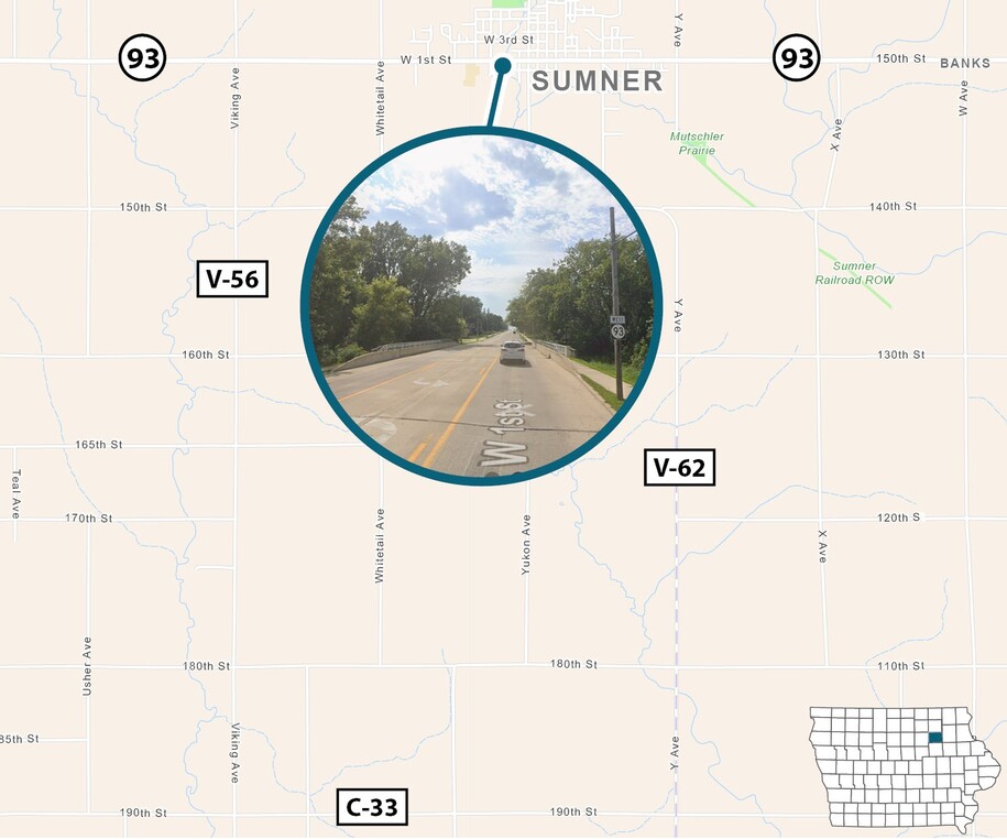 Map of project area as described in text.