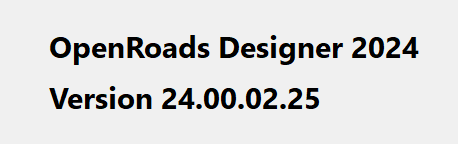 OpenRoads Designer 2024.00.02 version logo