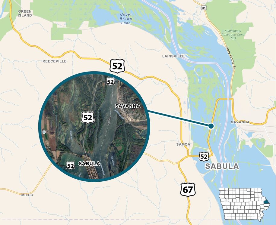 Map of project area as described in text.