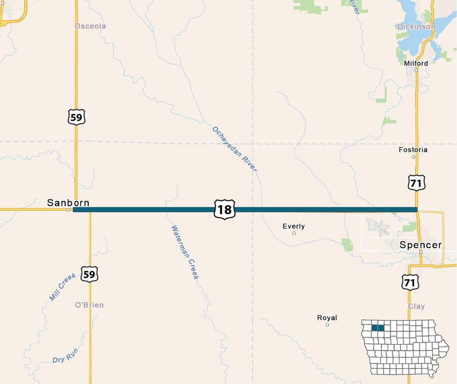 Map of project area as described in text.
