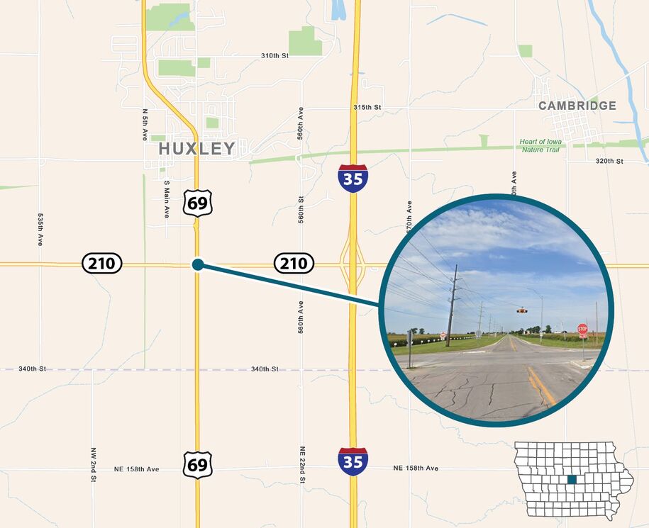 Map of project area as described in text.