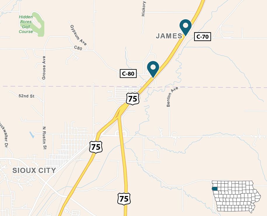 Map of project area as described in text.
