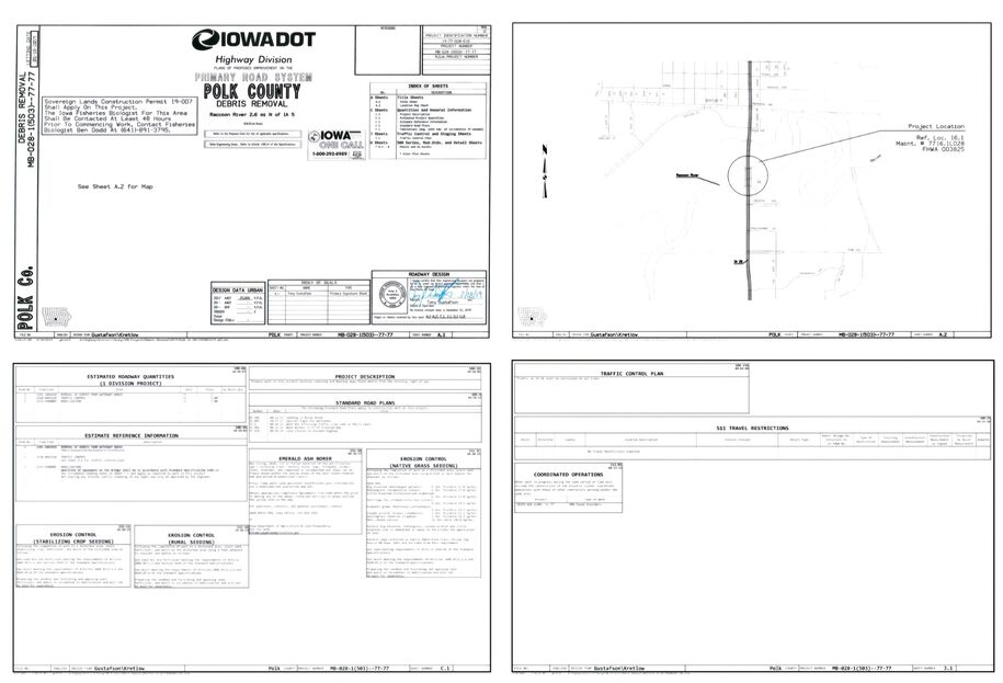 Sample flood debris removal plan.