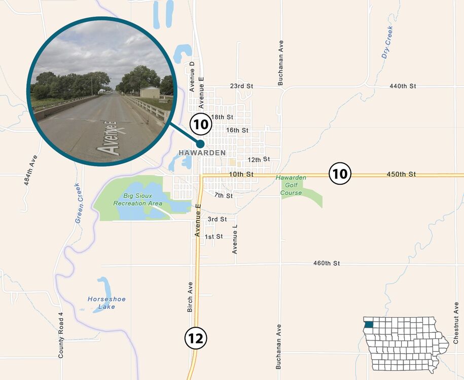 Map of project area as described in text.