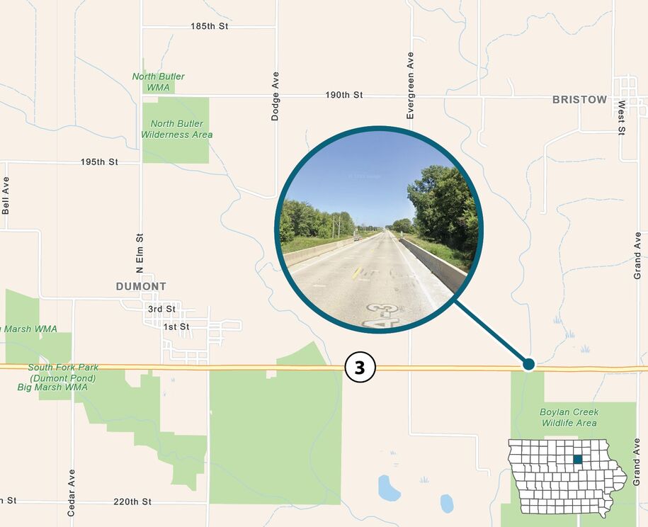 Map of project area as described in text.