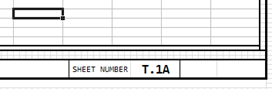 T.1A sheet header showing sheet number field for cut‑column layout.