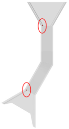 Culvert diagram showing PRO shots at top of frost trough on inlet and outlet.