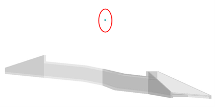 Top‑view culvert diagram showing SOP point.