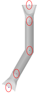 Side‑view pipe culvert diagram showing all required shot locations.