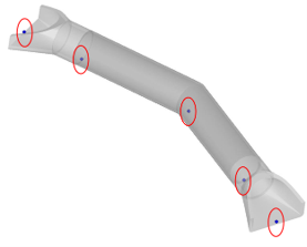 Side‑Side-view pipe culvert diagram with flowline shot locations marked.